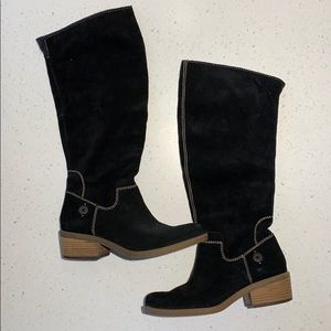 Calvin Klein Black suede ridding boots (9)